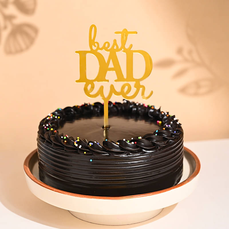 Chocolate Truffle Best Dad Cake
