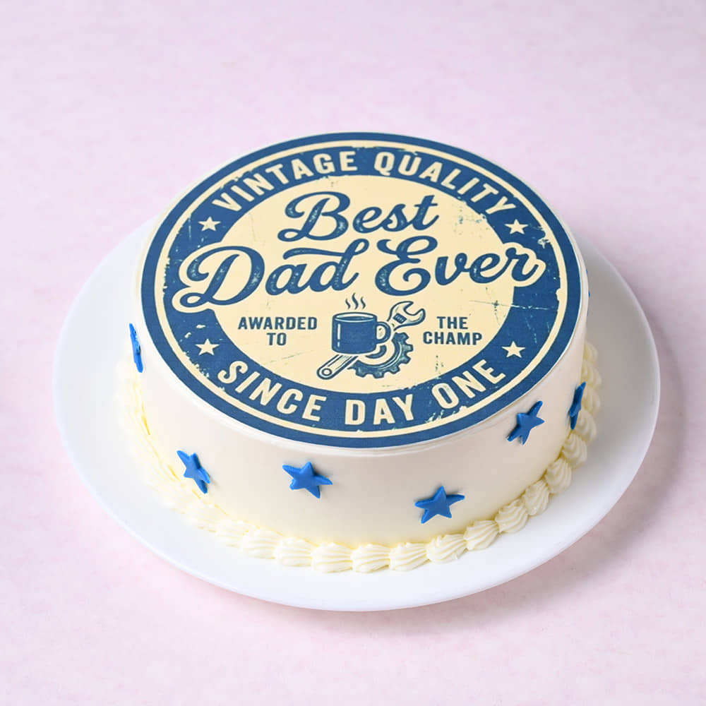 Best Dad Ever Star Cake Best Dad Ever Star Cake