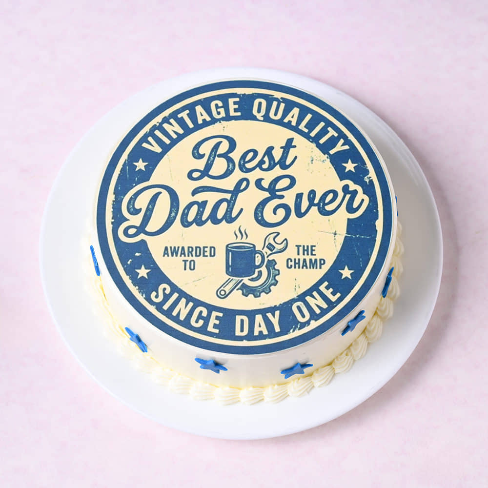 Best Dad Ever Star Cake