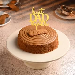 Best Dad Lotus Biscoff Cheesecake
