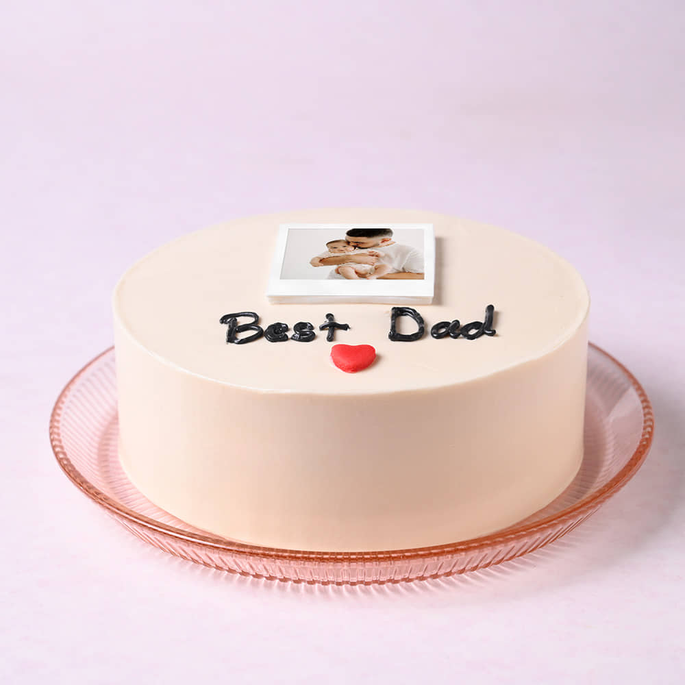 Best Dad Personalised Polaroid Cake