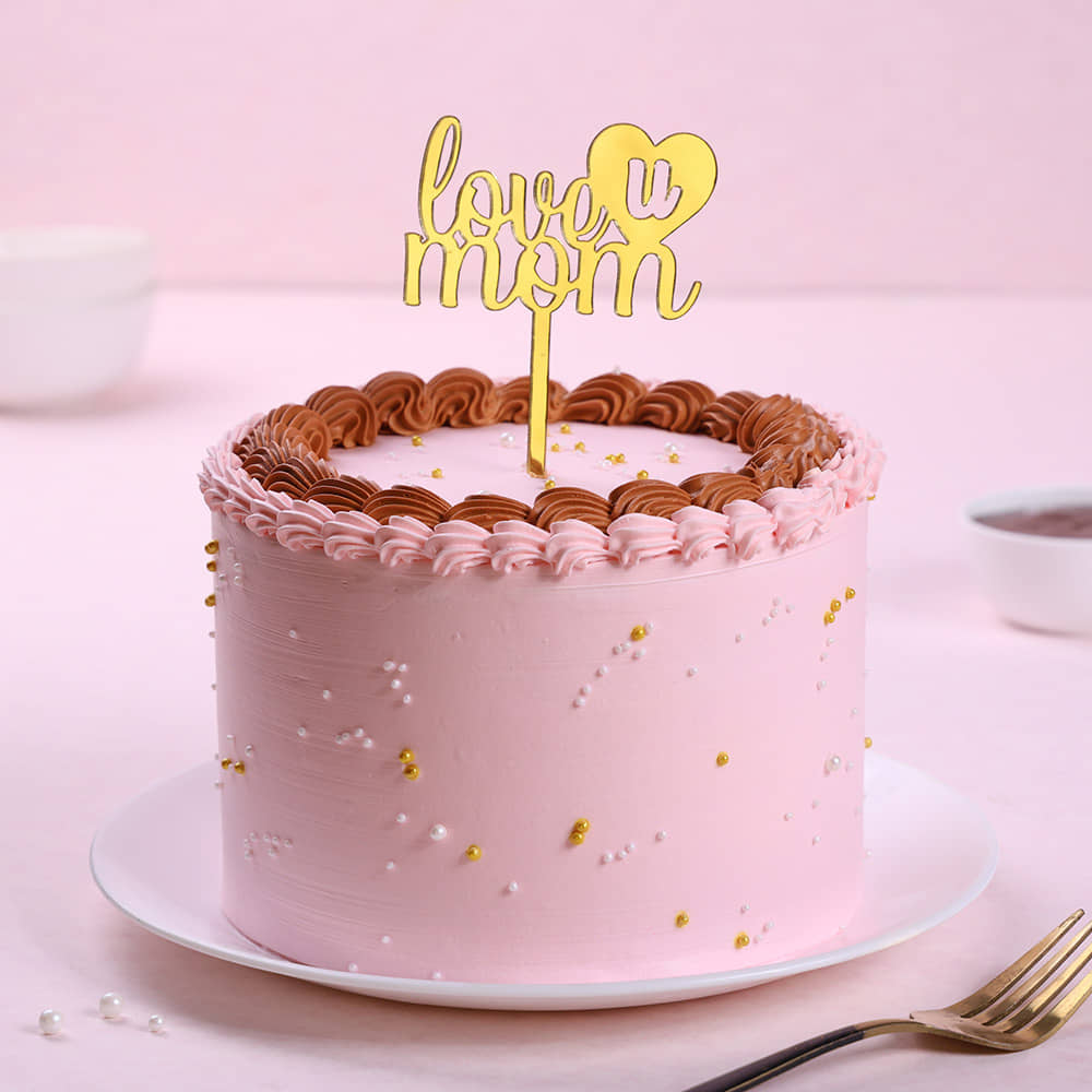 Front View Best Mom Chocolate Cake Delight