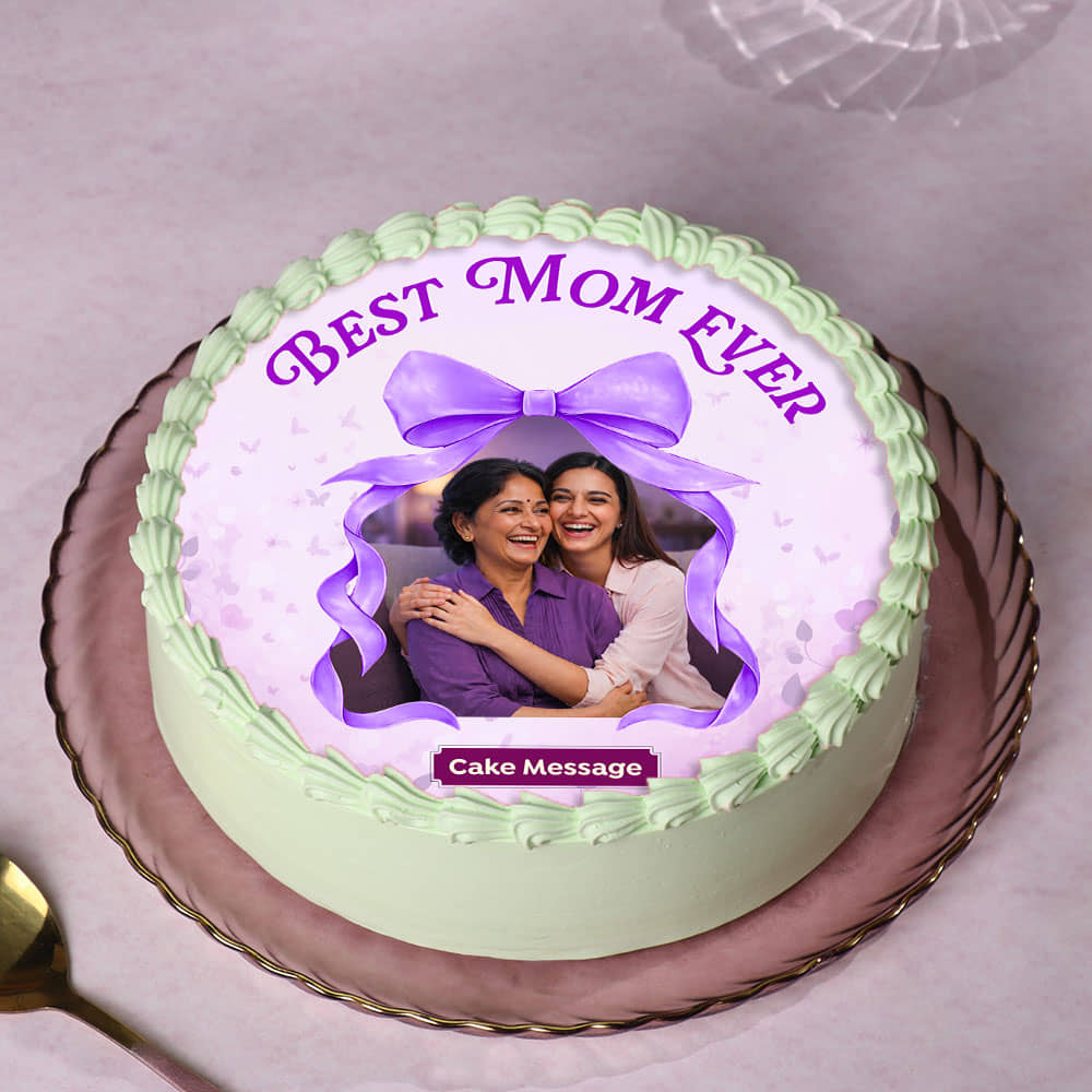 Best Mom Ever Photo Cake