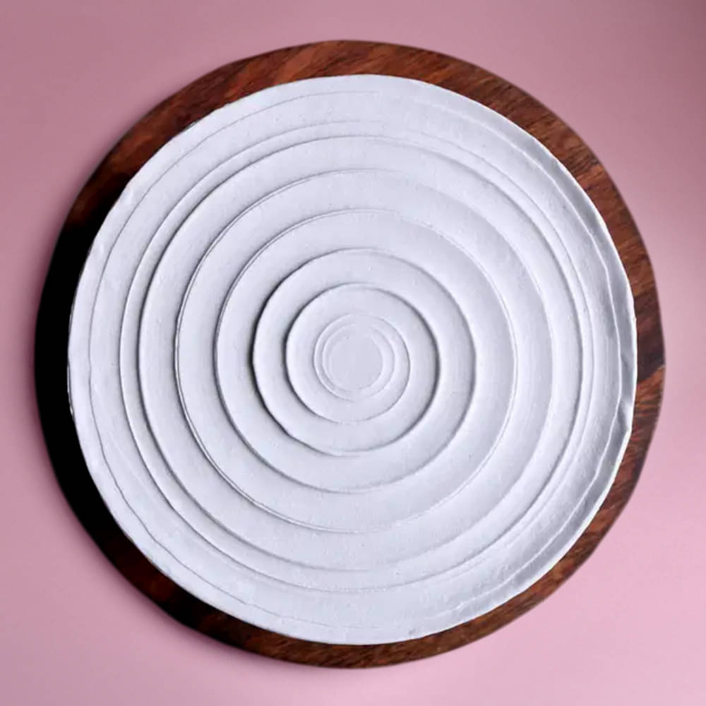 Top View of Delicious Vanilla Cake: Perfect Mother's Day Treat