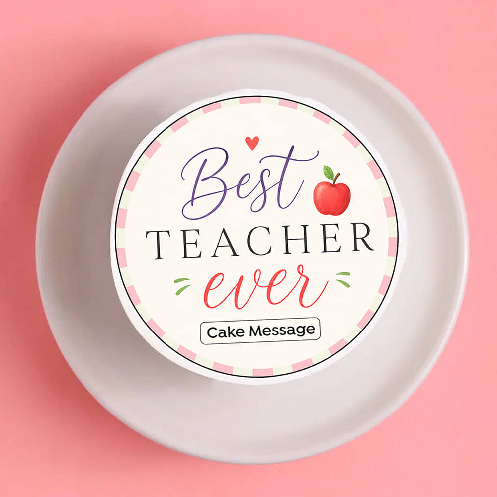 Best Teacher Ever Bento Cake