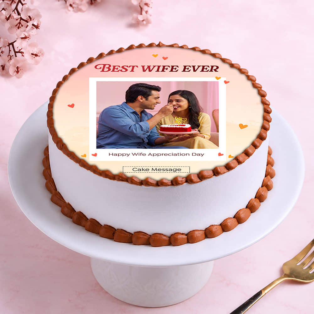 Best Wife Ever Photo Cake