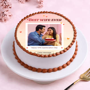 Best Wife Ever Photo Cake