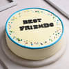 Best Friends Vanilla creamy Cake for Friendship Day 