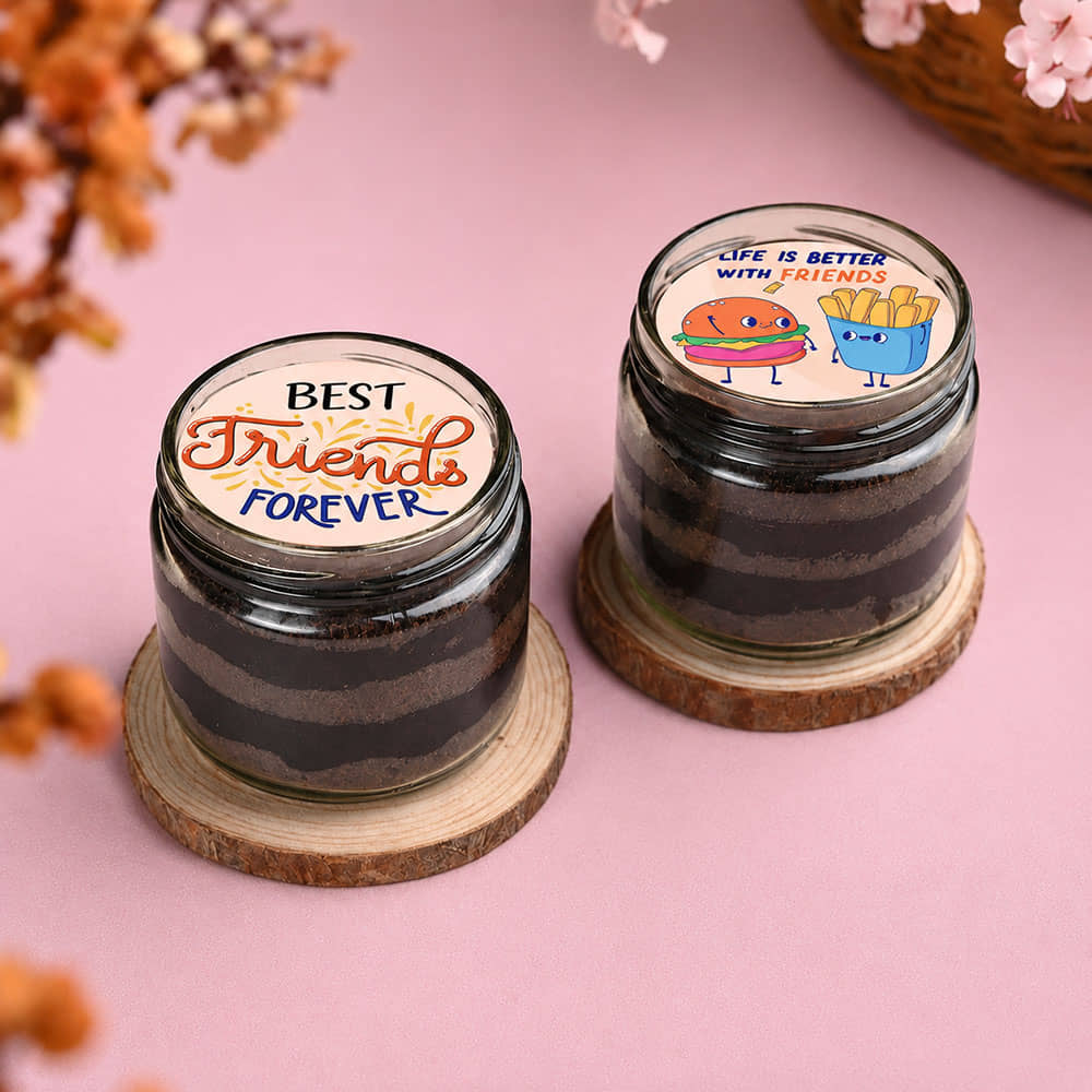 Better Together Friendship Day Choco Jar Cake Better Together Friendship Day Choco Jar Cake