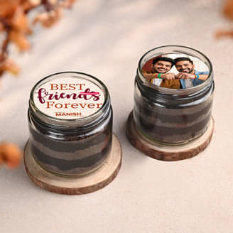 BFF Choco Photo Jar Cakes