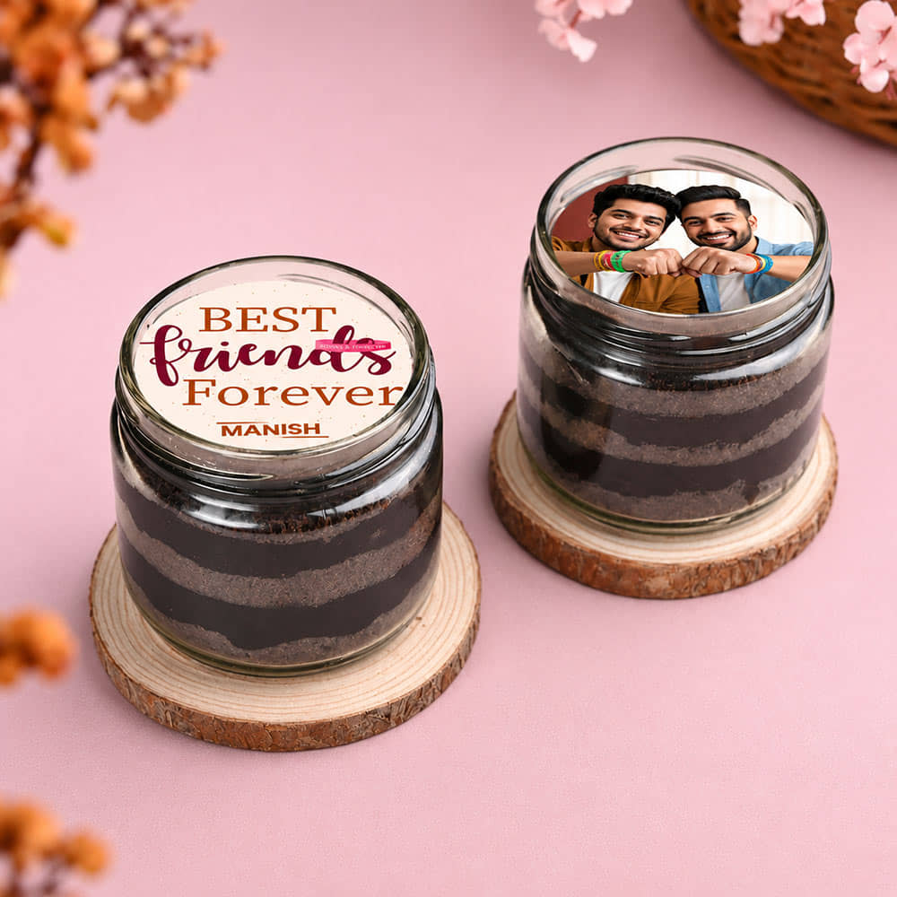 BFF Choco Photo Jar Cakes BFF Photo Jar Cakes