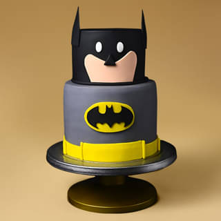 Round Shaped Batman Tier Cake