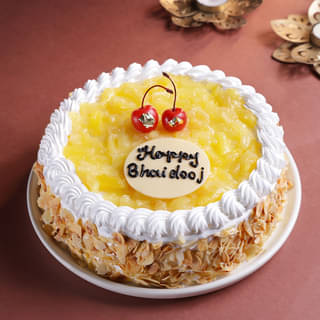 Bhai Dooj Pineapple Cake