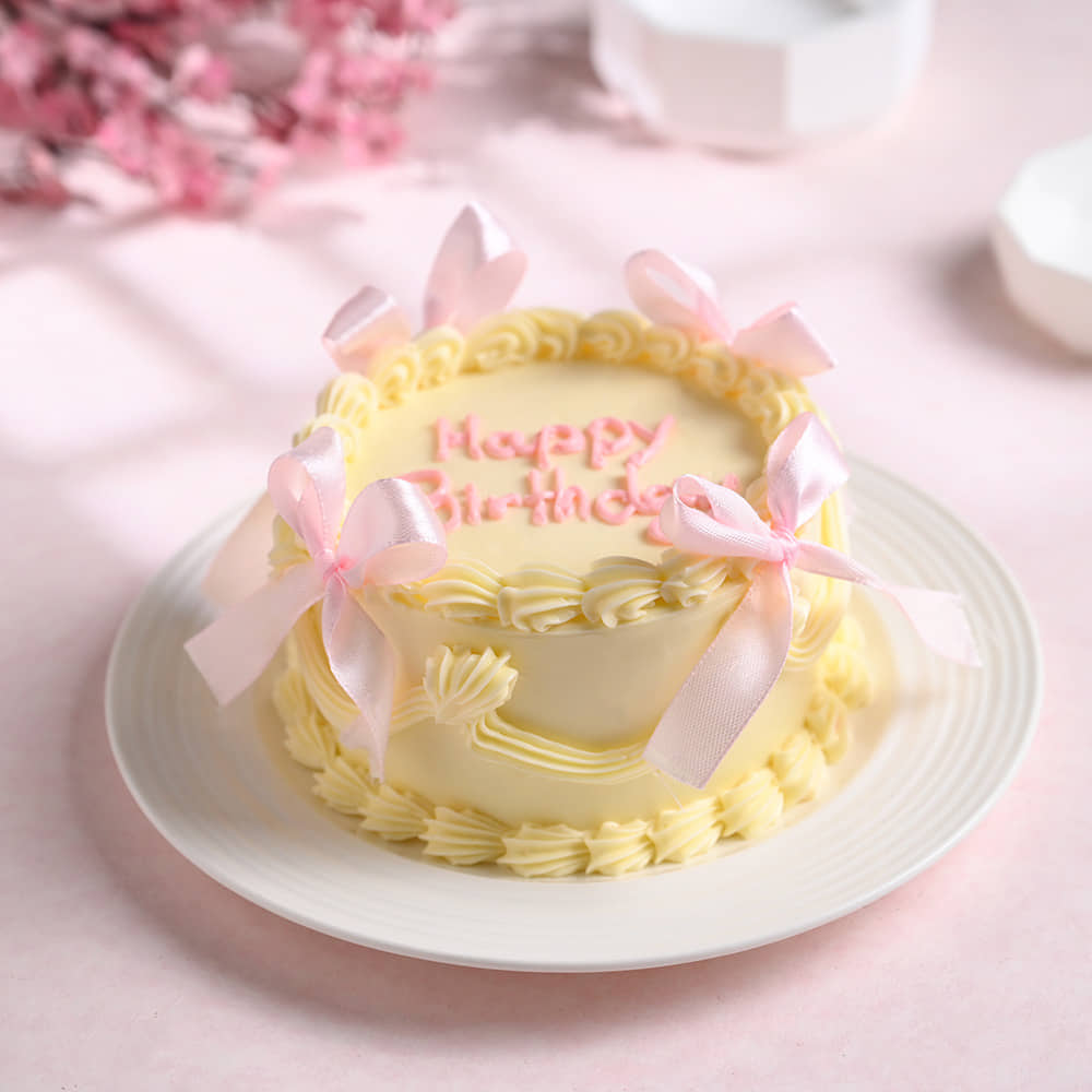 Birthday Bento Ribbom Cake