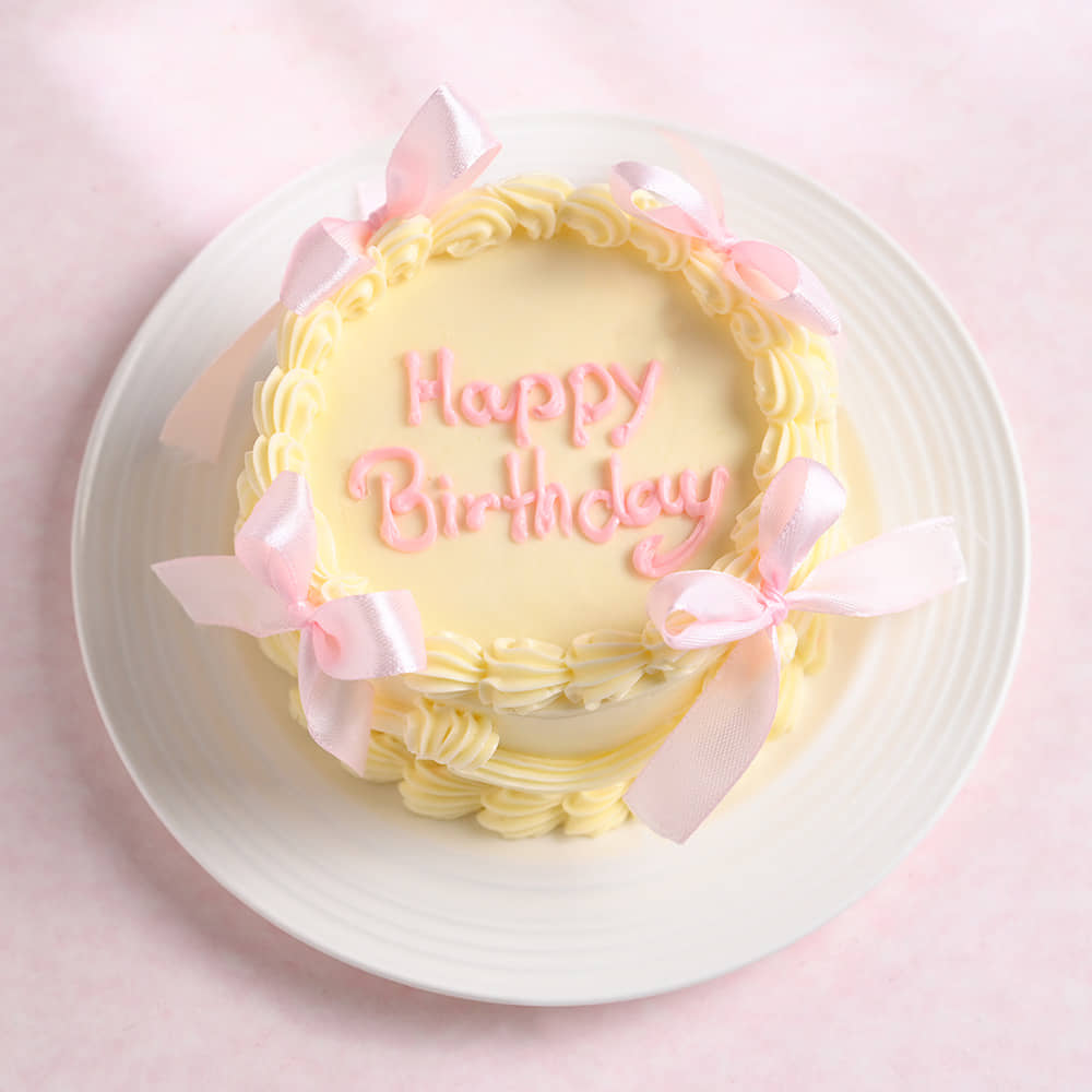 Birthday Bento Ribbom Cake