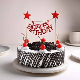 Orde Birthday Star Black Forest Cake Online