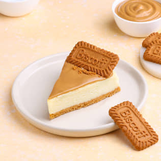Biscoff Baked Cheesecake Slice