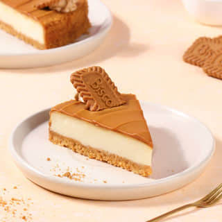 Biscoff Baked Cheesecake Slice Biscoff Baked Cheesecake Slice
