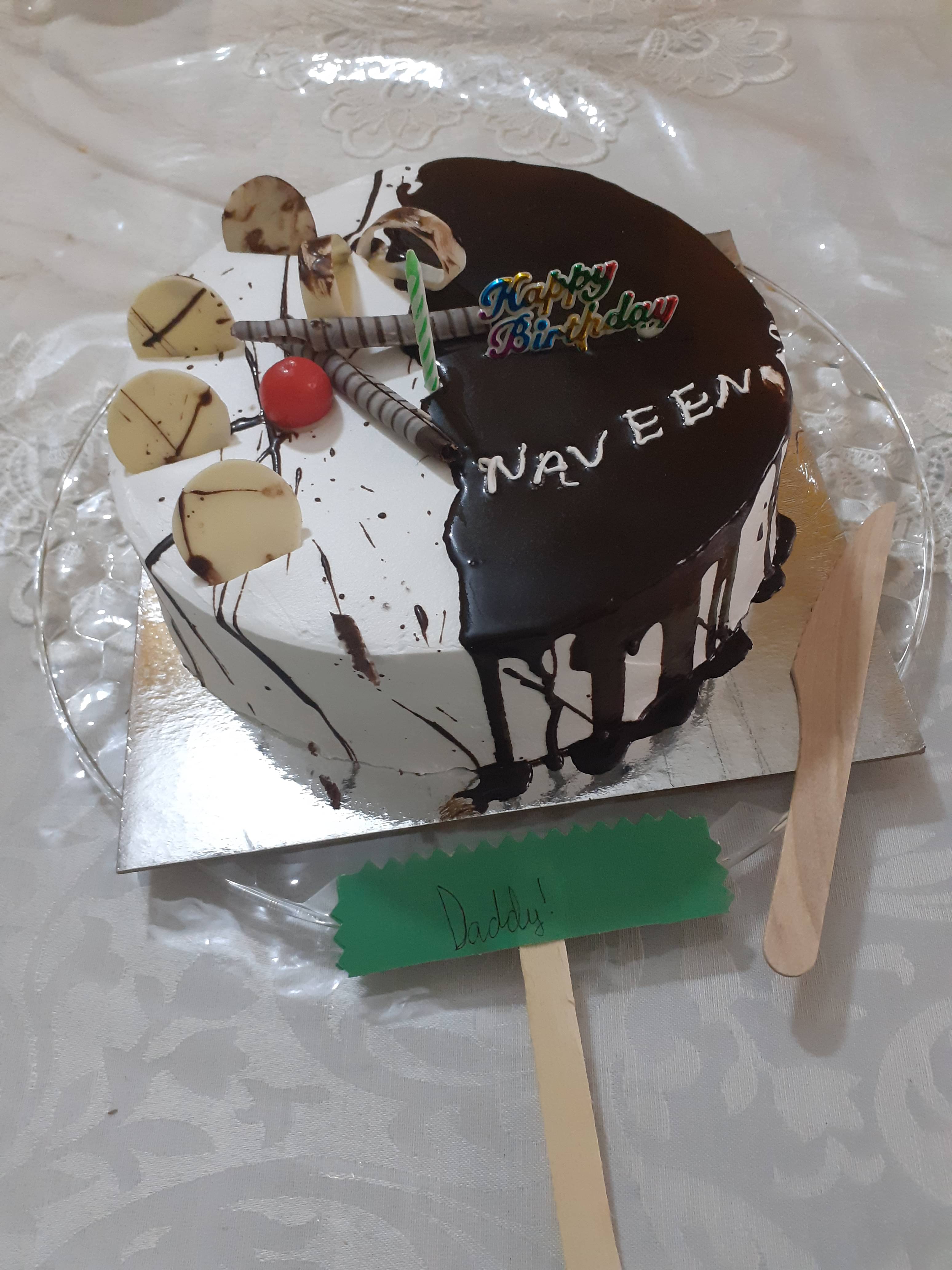 Happy Birthday Naveen Song with Cake Images