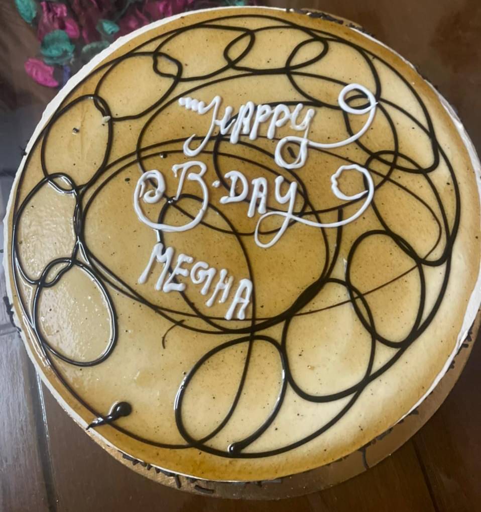 Happy Birthday Megha Candle Big - Greet Name