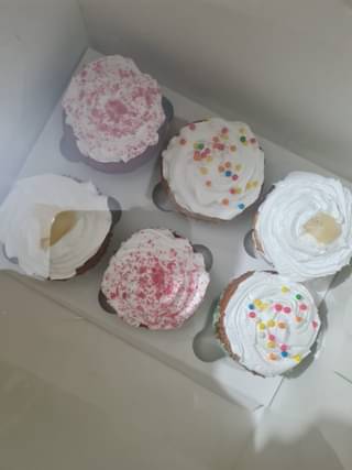 Red Velvet Pineapple Vanilla cupcakes