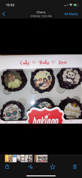 Personalised Bday cupcakes