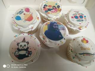 Personalised Bday cupcakes