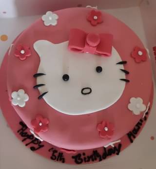 Birthday Fondant Kitty Cake