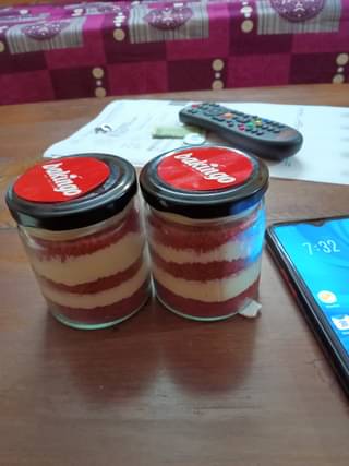 Personalised Red Velvet Jar Cakes