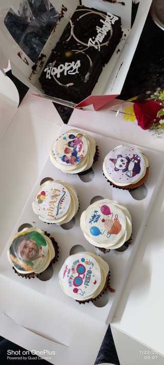 Personalised Bday cupcakes