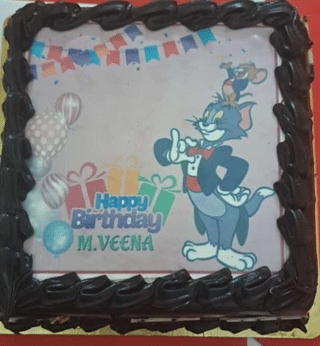 Tom N Jerry Poster Cake