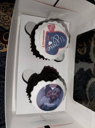 Personalised Cupcakes For Lovers 2 Pieces