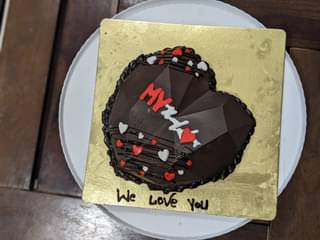 Chocolate Pinata Heart Shape Cake