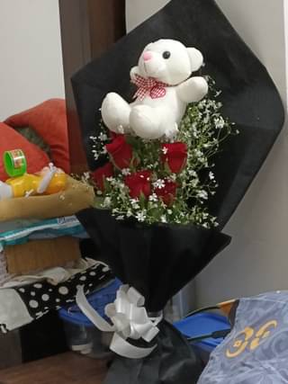 Bear on the Top Bouquet