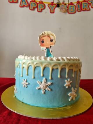Frozen Elsa Cream Cake