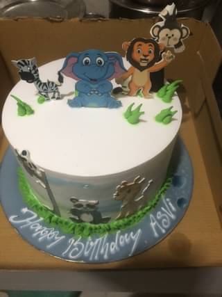 Jungle Paradise Theme Cake