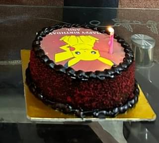 Cutey Pikachu Birthday Cake