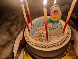 Edible Tom N Jerry Poster Cake