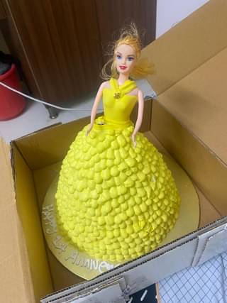 Disney Princess Belle Fondant Cake 