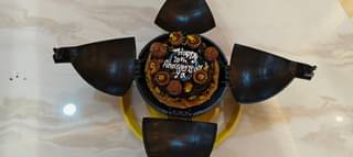 Ferrero Rocher & Almond Chocolate Bomb Cake