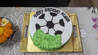 Mini Football Cream Cake