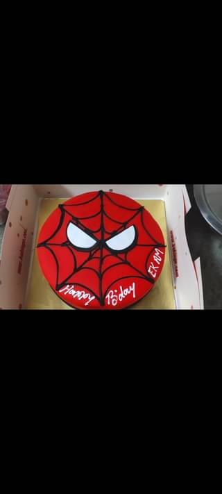 Appetizing Spiderman Cake