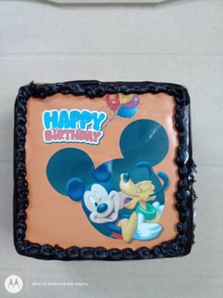 Mickey Mouse Birthday Poster Cake