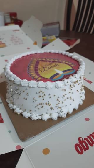 Happy Diwali Poster Cake