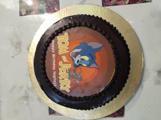 Tom N Jerry Photo Cream Cake