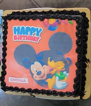 Mickey Mouse Birthday Poster Cake