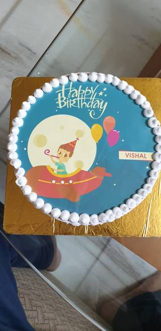 Birthday Excursion Poster Cake Round Shape