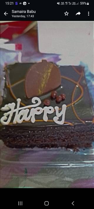 HBD Chocolate Pastry