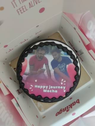 Personalized Friendship Day Photo Cake