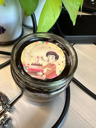 Bday Choco Poster Jar Cakes